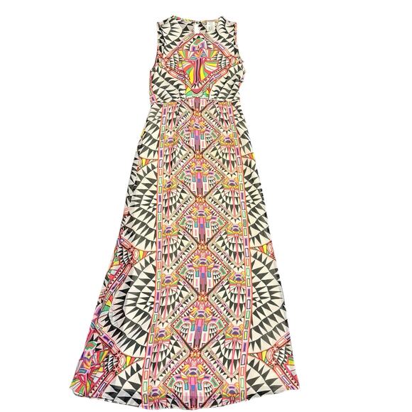 Mara Hoffman Women’s multicolor maxi dress, back keyhole, empire waist, 0 - Picture 8 of 12